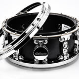 6.5x14 Powder Coated Matte Black Aluminum Snare Drum