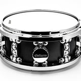 6.5x14 Powder Coated Matte Black Aluminum Snare Drum